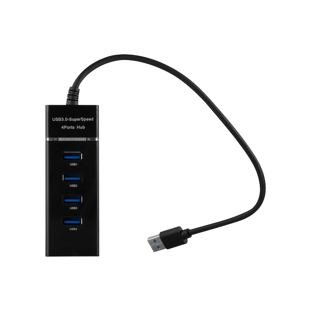4-Port USB 3.0 Multi-interface USB Hub Plug & Play