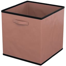 6x Sammenklappelig opbevaringsboks til tøj (brun)