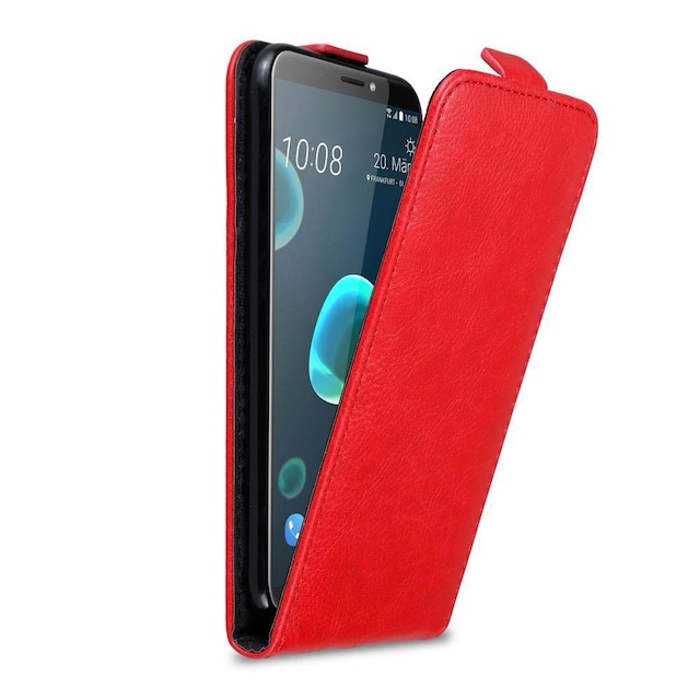 HTC Desire 12 PLUS Pungetui Flip Cover (Rød)
