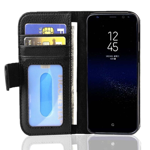 Samsung Galaxy S8 PLUS Pungetui Cover (Sort)