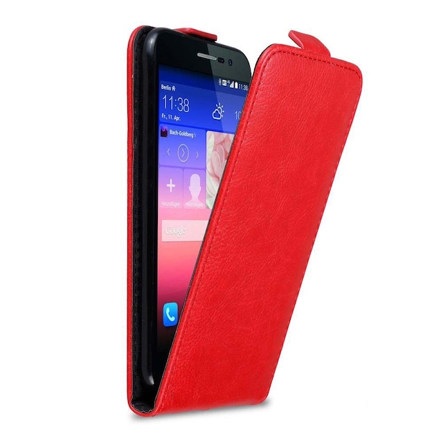 Huawei ASCEND P7 Pungetui Flip Cover (Rød)