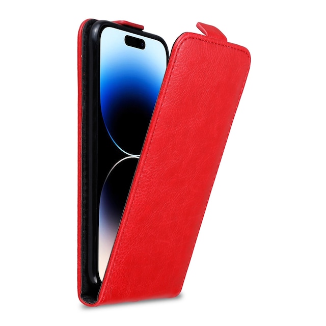 iPhone 14 PRO Pungetui Flip Cover (Rød)