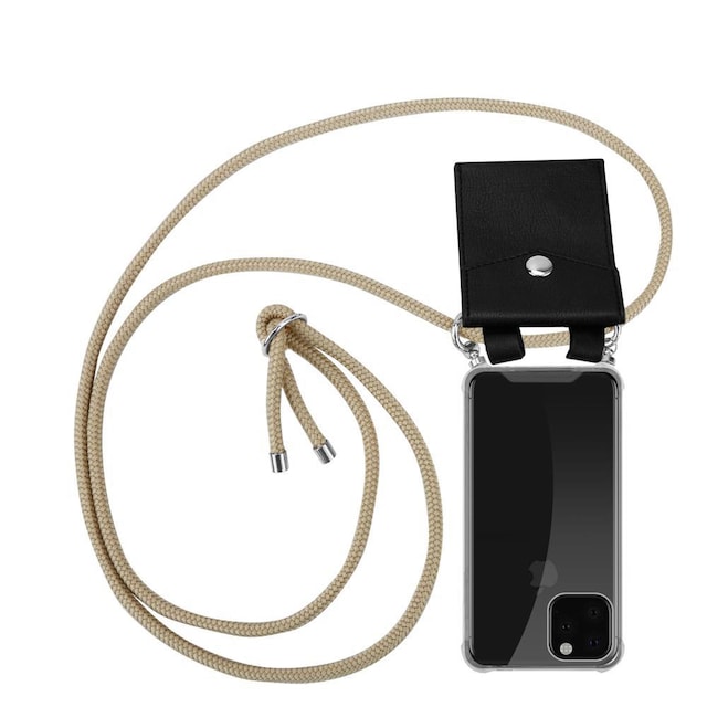 Etui iPhone 11 PRO Cover Kæde (Brun)