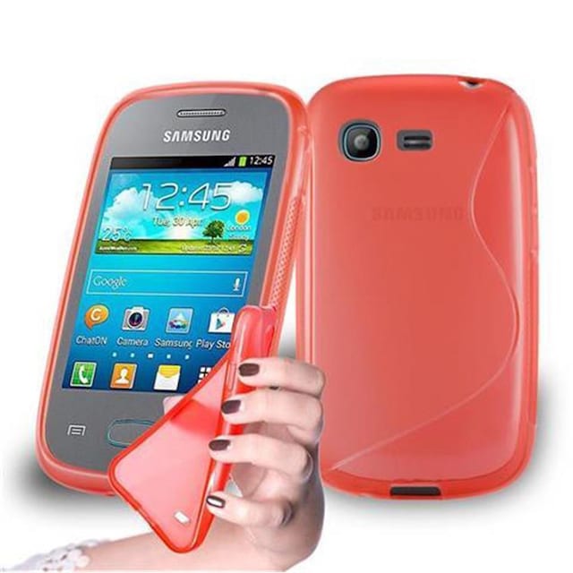 Samsung Galaxy POCKET Etui Case Cover (Rød)
