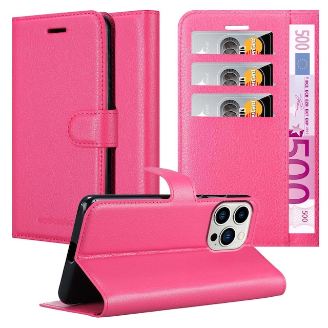 iPhone 14 PRO MAX Pungetui Cover Case (Lyserød)