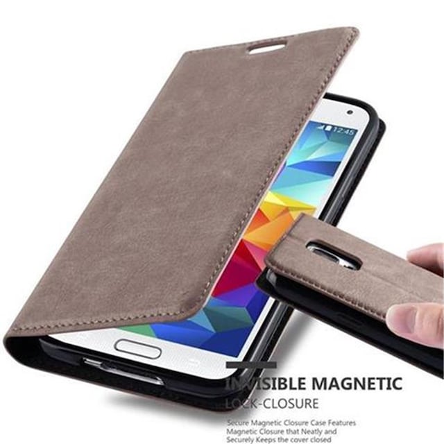 Cover Samsung Galaxy S5 / S5 NEO Etui Case (Brun)