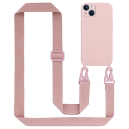 iPhone 13 Etui Cover Kæde (Lyserød)