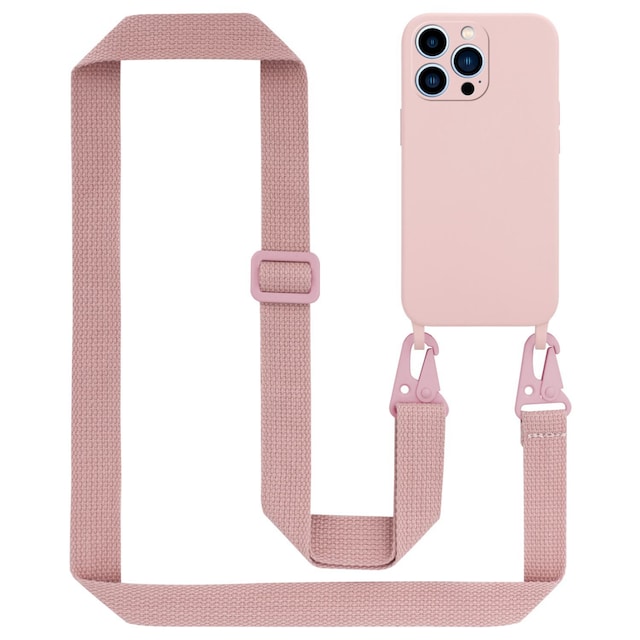 iPhone 13 PRO MAX Etui Cover Kæde (Lyserød)