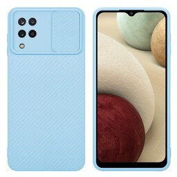 Samsung Galaxy A12 / M12 Cover Etui Case (Blå)