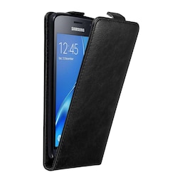 Samsung Galaxy J1 2016 Pungetui Flip Cover (Sort)