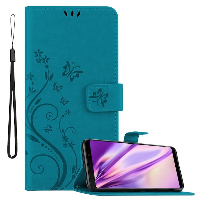 Samsung Galaxy A9 2018 Pungetui Cover Case (Blå)