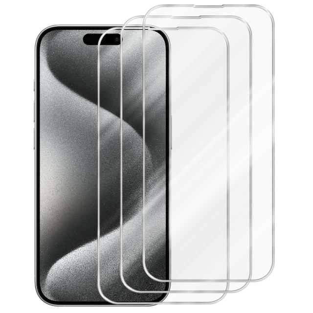 iPhone 15 PRO 3x Skærmbeskytter Beskyttelsesglas