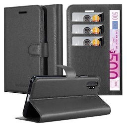 Samsung Galaxy NOTE 10 PLUS Pungetui Cover Case (Sort)