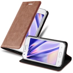 Cover Samsung Galaxy J1 2015 Etui Case (Brun)