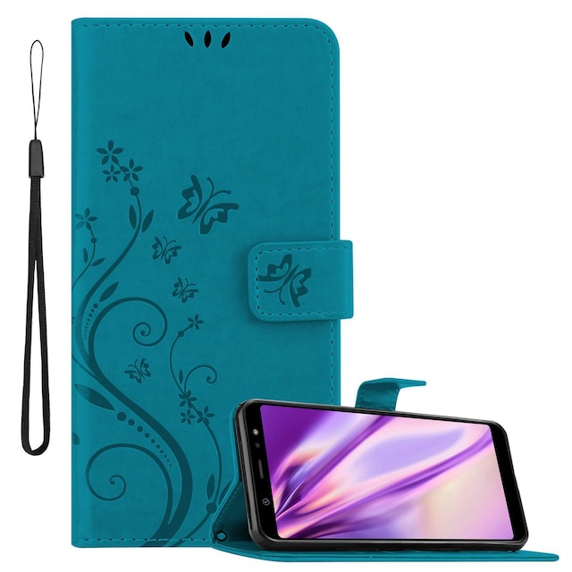 Samsung Galaxy A6 PLUS 2018 Pungetui Cover Case (Blå)