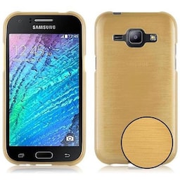 Samsung Galaxy J1 2015 Cover Etui Case (Guld)