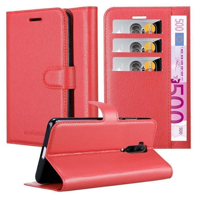 OnePlus 7T PRO Pungetui Cover Case (Rød)