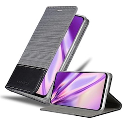 Samsung Galaxy A12 / M12 Pungetui Cover Case (Grå)