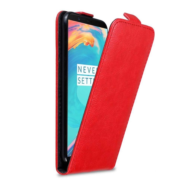 OnePlus 5T Pungetui Flip Cover (Rød)