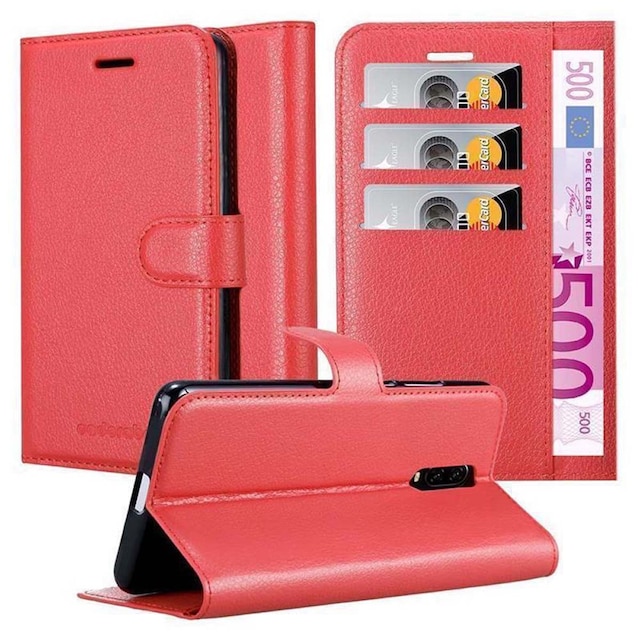 OnePlus 6T Pungetui Cover Case (Rød)