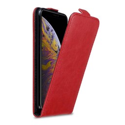 iPhone XS MAX Pungetui Flip Cover (Rød)