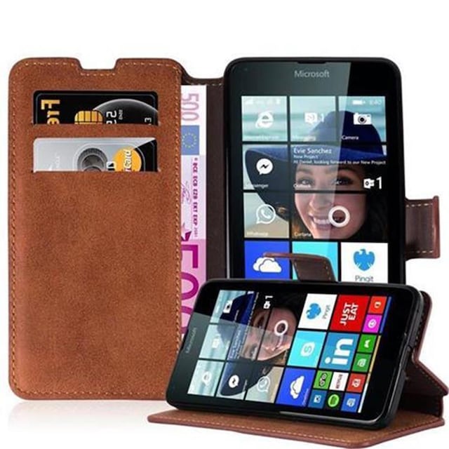 Nokia Lumia 640 Pungetui Cover Case (Brun)