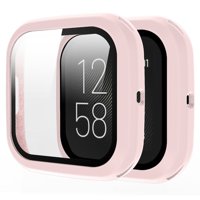 Skærmbeskytter til hærdet glas Fitbit Versa 2 - Pink