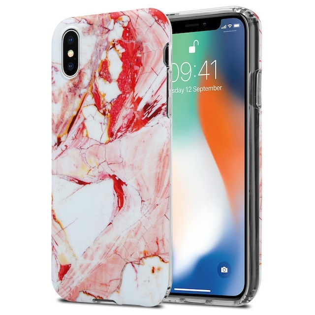 iPhone X / XS Pungetui Cover Case (Lyserød)