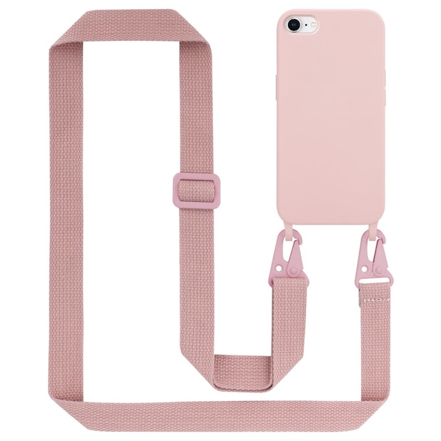 iPhone 7 / 7S / 8 / SE 2020 Etui Cover Kæde (Lyserød)