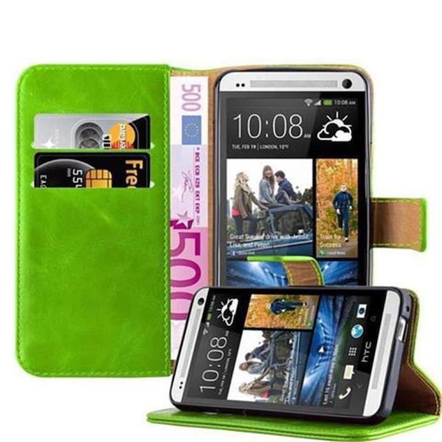 Cover HTC ONE M7 Etui Case (Grøn)