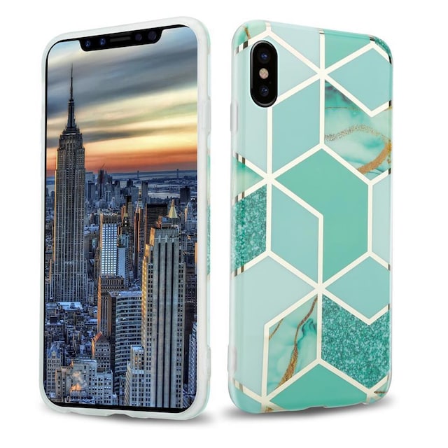 iPhone X / XS Pungetui Cover Case (Grøn)