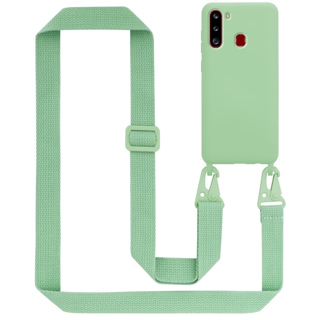 Samsung Galaxy A21 Etui Cover Kæde (Grøn)