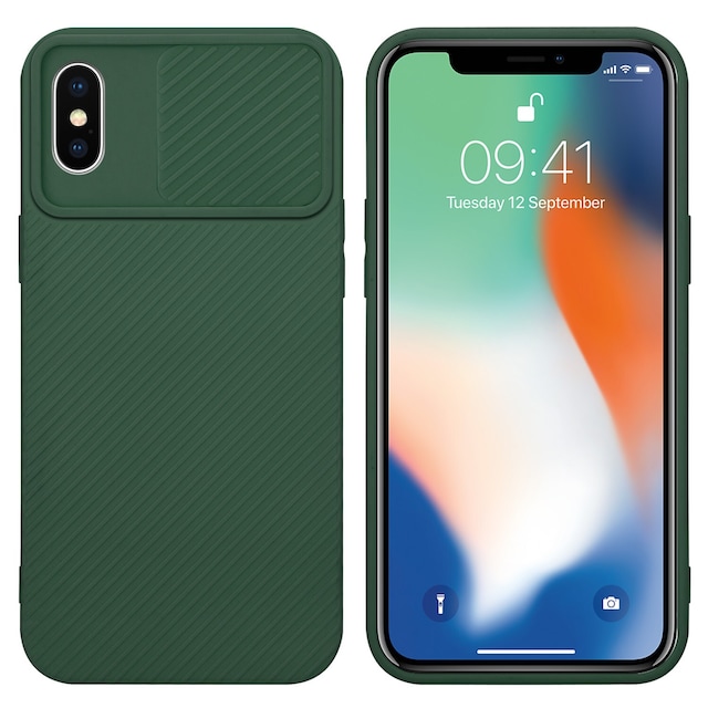 iPhone X / XS Cover Etui Case (Grøn)