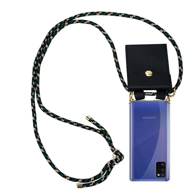 Samsung Galaxy A41 Etui Cover Kæde (Brun)