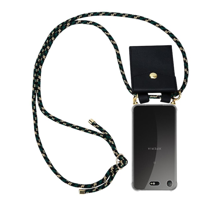 Sony Xperia XZ1 COMPACT Etui Cover Kæde (Brun)