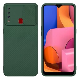 Samsung Galaxy A20s Cover Etui Case (Grøn)