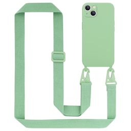 iPhone 14 Etui Cover Kæde (Grøn)