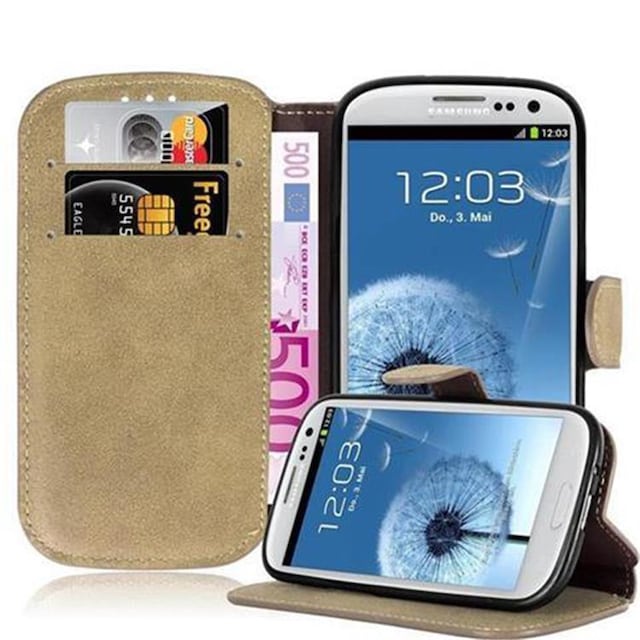 Samsung Galaxy S3 / S3 NEO Pungetui Cover Case (Brun)