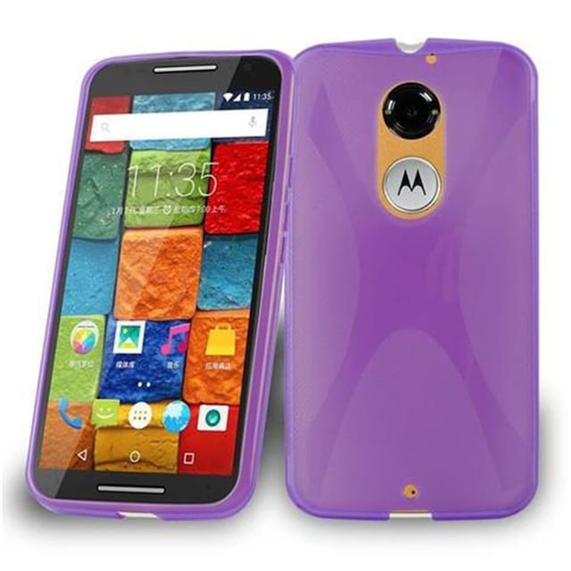Motorola MOTO X2 Etui Case Cover (Lilla)