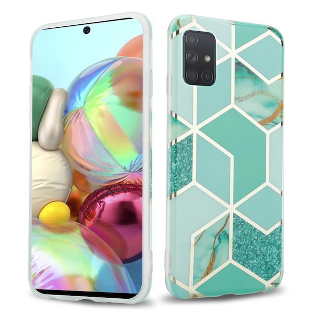 Samsung Galaxy A71 5G Pungetui Cover Case (Grøn)