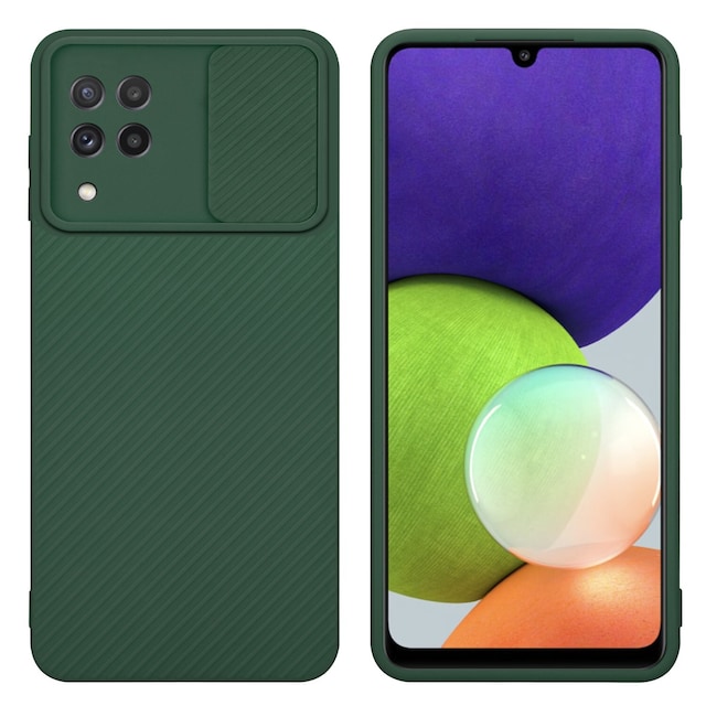 Samsung Galaxy A22 4G Cover Etui Case (Grøn)