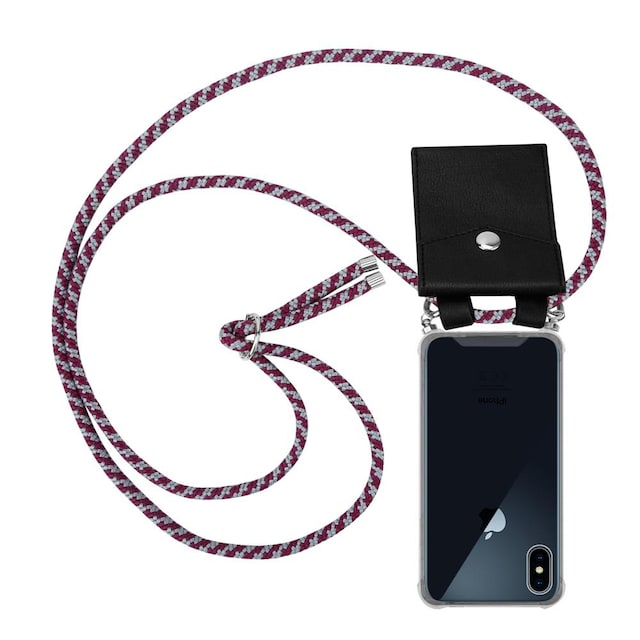 Etui iPhone XS MAX Cover Kæde (Rød)