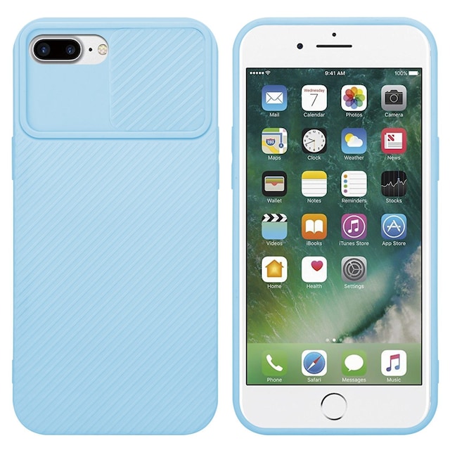 iPhone 7 PLUS / 7S PLUS / 8 PLUS Cover Etui Case (Blå)