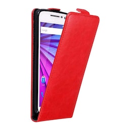 Motorola MOTO G3 Pungetui Flip Cover (Rød)