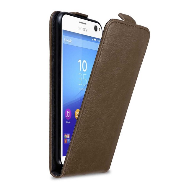 Sony Xperia C4 Pungetui Flip Cover (Brun)