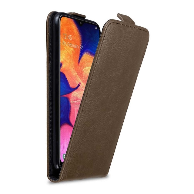 Samsung Galaxy A10 / M10 Pungetui Flip Cover (Brun)