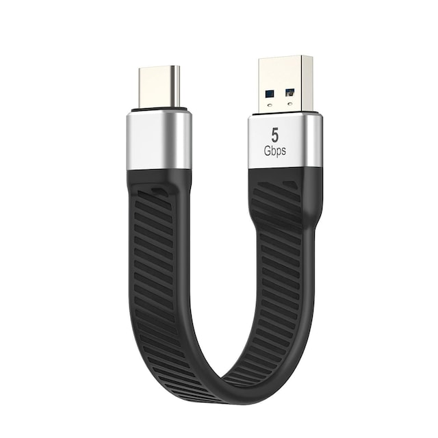 NÖRDIC Flad Adapter USB3.2 Gen1 USB-C til A 5Gbps 3A