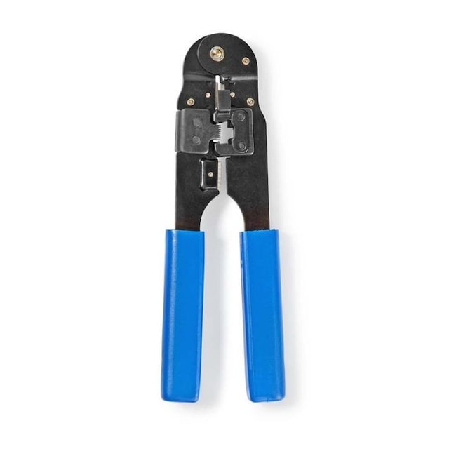 Nedis Crimp Tang | CAT5 / CAT5e / CAT6 / CAT6a / RJ45 | Klipper / Plier / Stripping | ABS / Stål | Blå