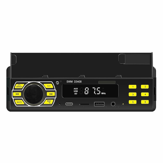 Bluetooth Stereo Bil Stereo FM Radio MP3-afspiller Telefonholder