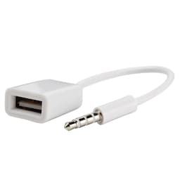 3,5 mm til USB lydadapter til bilen